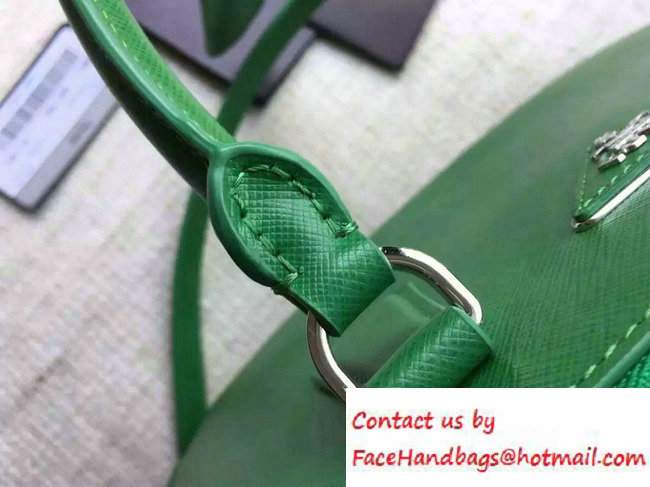 Prada Galleria Saffiano Leather Tote Bag 1BA863 Green 2016