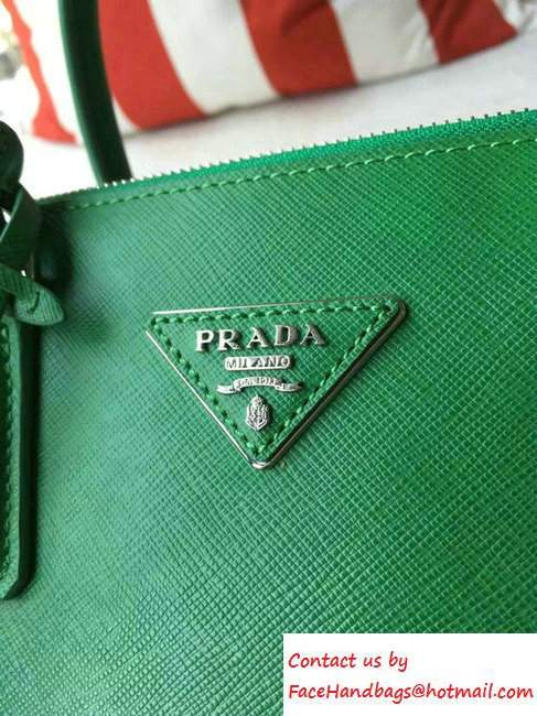 Prada Galleria Saffiano Leather Tote Bag 1BA863 Green 2016