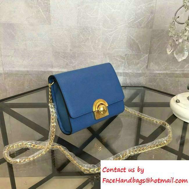 Prada Saffiano Leather Shoulder Bag 1BH007 Blue 2016