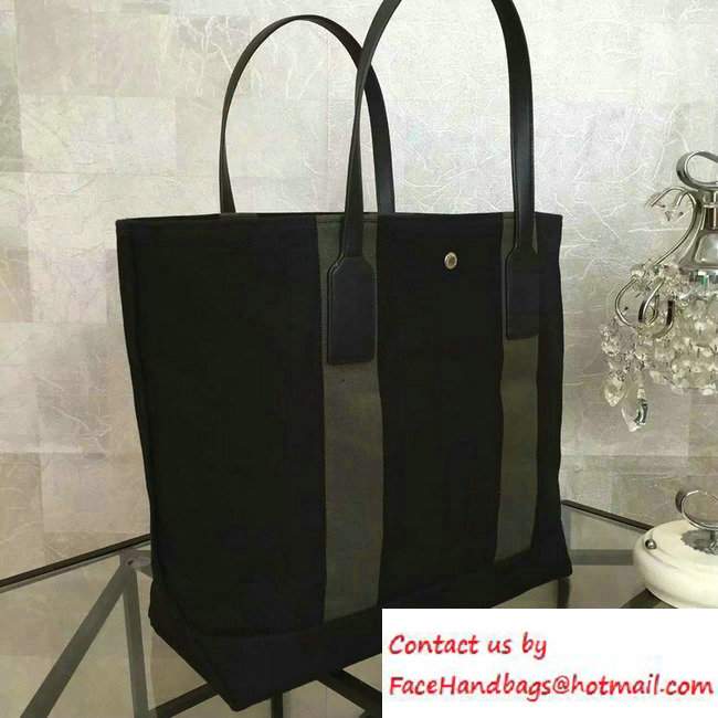 Saint Laurent Canvas Beach Shopping East/West Tote Bag 413054 Black 2016