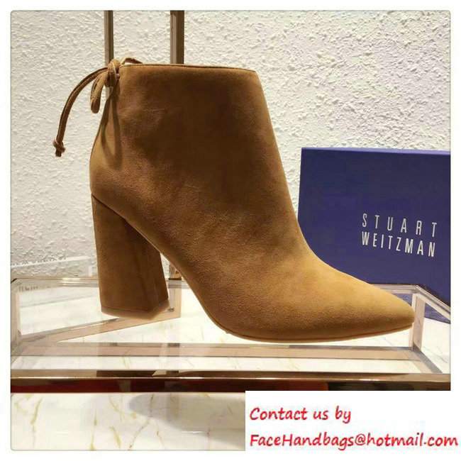 Stuart Weitzman Heel 9cm Short Boots Apricot