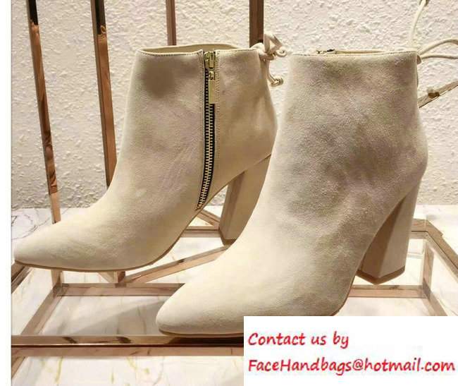 Stuart Weitzman Heel 9cm Short Boots Creamy