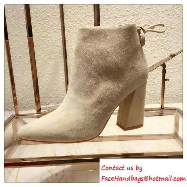 Stuart Weitzman Heel 9cm Short Boots Creamy