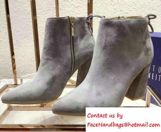 Stuart Weitzman Heel 9cm Short Boots Gray