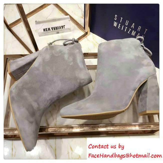 Stuart Weitzman Heel 9cm Short Boots Gray