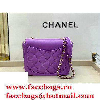 Chanel CC Charms Small Flap Bag AS1881 Purple 2020