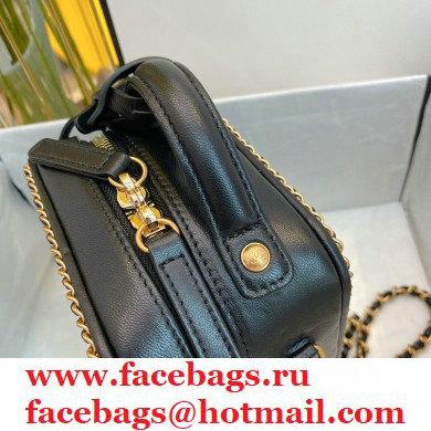 Chanel Chain CC Filigree Vertical Clutch with Chain Vanity Case Bag AS0988 Black 2020