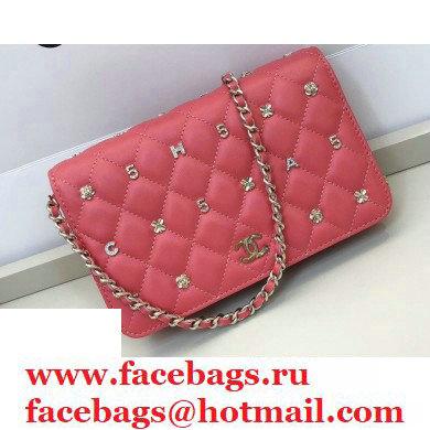 Chanel Charms Wallet on Chain WOC Bag Pink 2020