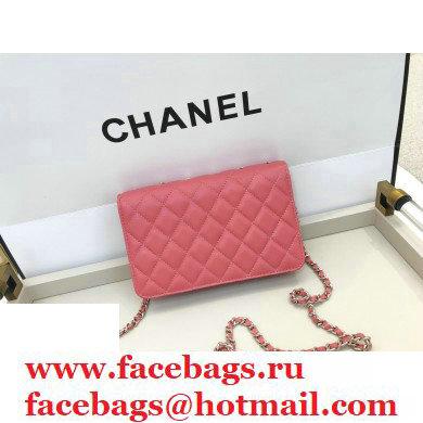 Chanel Charms Wallet on Chain WOC Bag Pink 2020