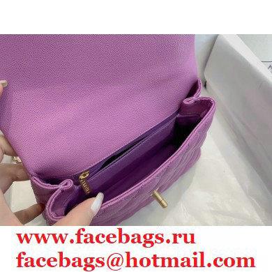 Chanel Coco Handle Small Flap Bag Mauve with Top Handle A92990 Top Quality 7147