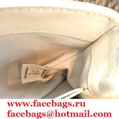 Chanel Coco Handle Small Flap Bag White with Top Handle A92990