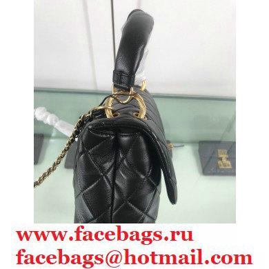 Chanel Lambskin Flap Bag with Handle AS2044 Black 2020