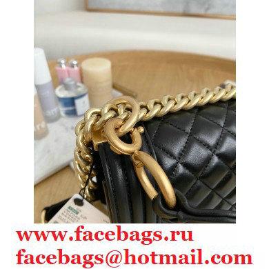 Chanel Medium Boy Flap Bag Black with Removable Logo Handle