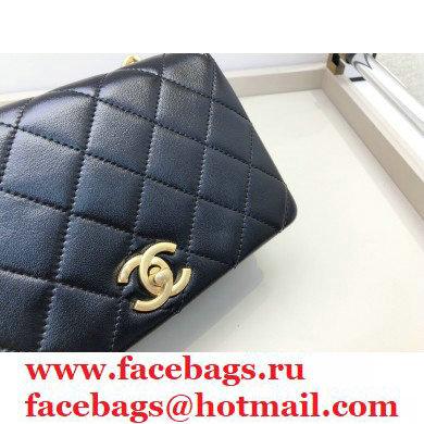 Chanel Shiny Lambskin Small Flap Bag AS1895 Black 2020