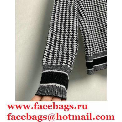 DIOR Black and White Houndstooth Cashmere JACKET 2020