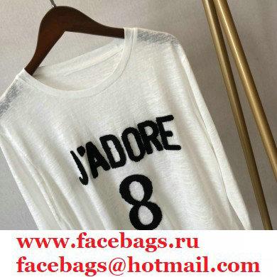 Dior J'adior 8 Print T-shirt white 2020