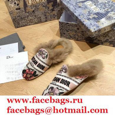 Dior Shearling Fur Slippers 03 2020