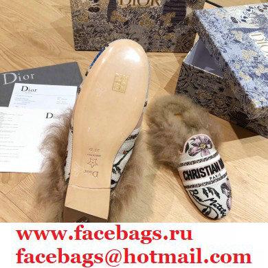 Dior Shearling Fur Slippers 03 2020