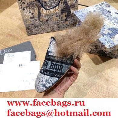 Dior Shearling Fur Slippers 05 2020