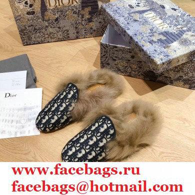 Dior Shearling Fur Slippers 06 2020