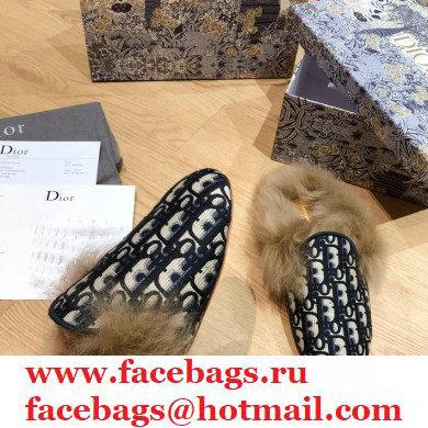 Dior Shearling Fur Slippers 06 2020