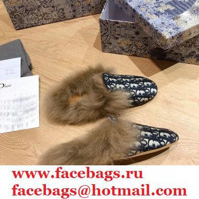 Dior Shearling Fur Slippers 06 2020