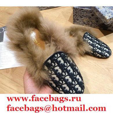 Dior Shearling Fur Slippers 06 2020