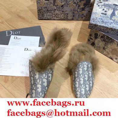 Dior Shearling Fur Slippers 07 2020