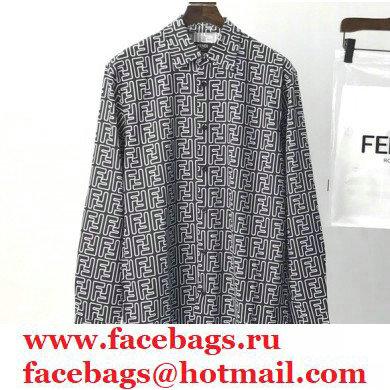 Fendi All Over FF Logo Print Shirt 2020