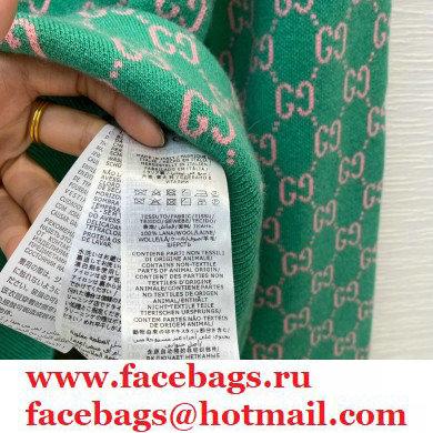 GUCCI GG knit V NECK sweater green 2020