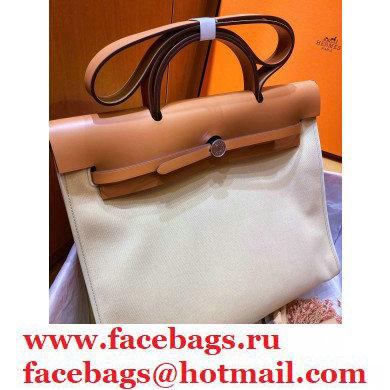 Hermes Herbag Zip 39 Bag in Original Quality Creamy