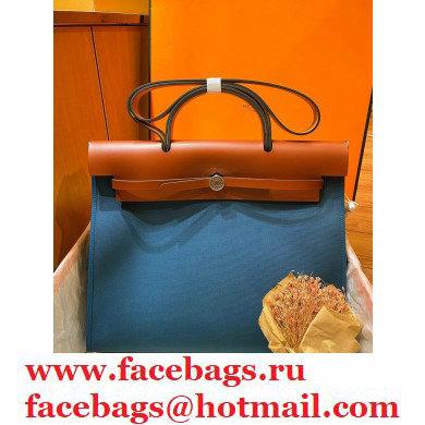 Hermes Herbag Zip 39 Bag in Original Quality denim blue