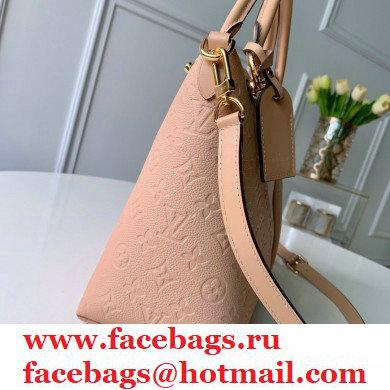 LOUIS VUITTON V TOTE MM MONOGRAM EMPREINTE M44422 PINK/BEIGE