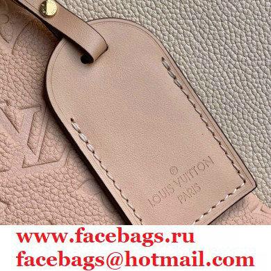 LOUIS VUITTON V TOTE MM MONOGRAM EMPREINTE M44422 PINK/BEIGE