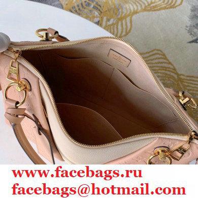 LOUIS VUITTON V TOTE MM MONOGRAM EMPREINTE M44422 PINK/BEIGE