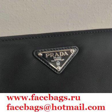 Prada Padded Nylon Mini Bag with Chain Strap 1BP044 Black 2020