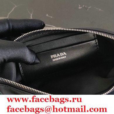 Prada Padded Nylon Mini Bag with Chain Strap 1BP044 Black 2020