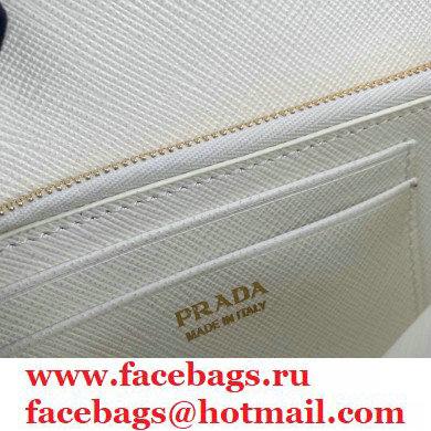 Prada Saffiano Leather Mini Bag with Chain Strap 1DH029 White 2020