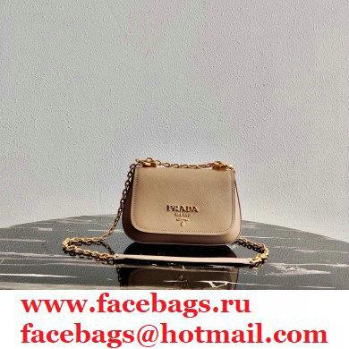 Prada Saffiano Leather Shoulder Bag 1BD275 Beige 2020