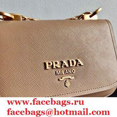 Prada Saffiano Leather Shoulder Bag 1BD275 Beige 2020