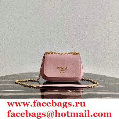 Prada Saffiano Leather Shoulder Bag 1BD275 Pink 2020