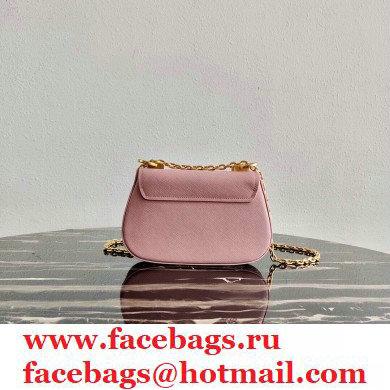 Prada Saffiano Leather Shoulder Bag 1BD275 Pink 2020