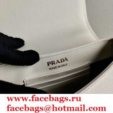 Prada Saffiano Leather Shoulder Bag 1BD275 White 2020