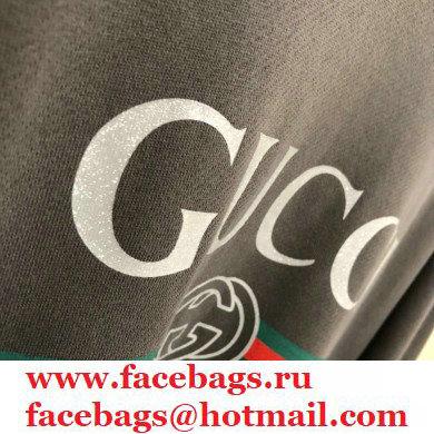 gucci logo printed sweater gray 2020