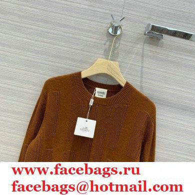 hermes cashmere sweater brown 2020