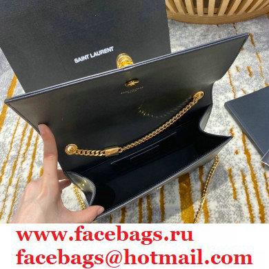 saint laurent Kate chain wallet with tassel in smooth calfskin 354119 BLACK/gold