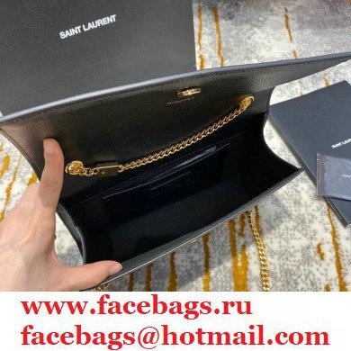 saint laurent Kate medium bag in caviar leather 354021 black/gold