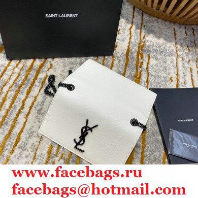 saint laurent Kate small bag in caviar leather 469390 white/black