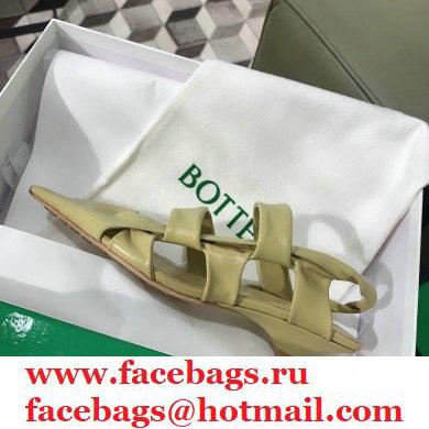 Bottega Veneta Heel 3cm BV POINT Slingback Shoes Beige 2020 - Click Image to Close