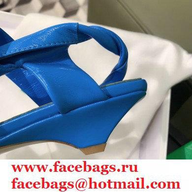 Bottega Veneta Heel 3cm BV POINT Slingback Shoes Blue 2020